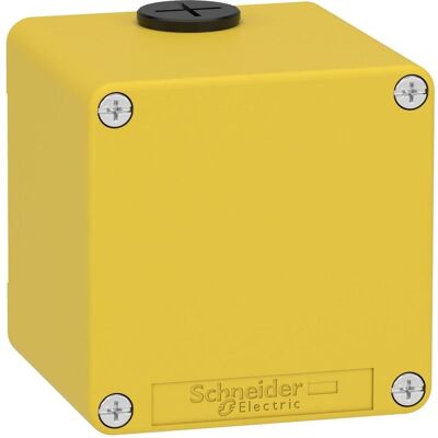 Schneider Electric XAPK14 Boîtier métal jaune - Arrêt d’urgence - Boîtier Schneider Electric XAPK14 Boîtier métal jaune - Arrêt d’urgence - Boîtier
