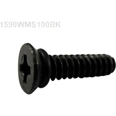 Vis de remplacement noirs Hammond - 1590WMS100BK - Pour série Hammond 1590W Vis de remplacement noirs Hammond - 1590WMS100BK - Pour série Hammond 1590W