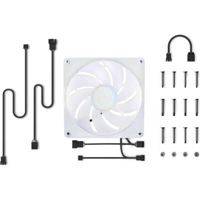 Alphacool L14 Apex Stealth Metall Aurora Lüfter 2000rpm Chrome (140x140x25mm) (140 mm, 1x), Ventilateur PC, Argent Alphacool L14 Apex Stealth Metall Aurora Lüfter 2000rpm Chrome (140x140x25mm) (140 mm, 1x), Ventilateur PC, Argent
