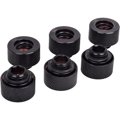 Alphacool HT 13mm HardTube Raccord à visser G1/4 pour tubes en plexiglas - moleté - Deep, Raccord, Noir Alphacool HT 13mm HardTube Raccord à visser G1/4 pour tubes en plexiglas - moleté - Deep, Raccord, Noir
