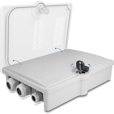 Delock Boîtier de distribution pour fibre optique pour usage intérieur et extérieur IP55 étanche, Réseau : accessoires Delock Boîtier de distribution pour fibre optique pour usage intérieur et extérieur IP55 étanche, Réseau : accessoires
