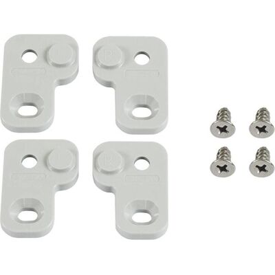 Hammond Kit de pieds de boîtier pour série 1554/1555, 53mm, polycarbonate, gris, Accessoires électroniques + boîtier, Gris Hammond Kit de pieds de boîtier pour série 1554/1555, 53mm, polycarbonate, gris, Accessoires électroniques + boîtier, Gris