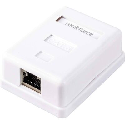 Renkforce Boîtier encastrable STP CAT6 avec un seul connecteur, Réseau : accessoires Renkforce Boîtier encastrable STP CAT6 avec un seul connecteur, Réseau : accessoires