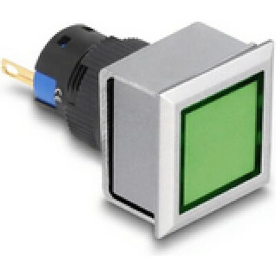 Delock 16 mm Kunststoff Signallampe grün / Lötversion / vier, Accessoires électroniques + boîtier, Vert, Argent, Noir Delock 16 mm Kunststoff Signallampe grün / Lötversion / vier, Accessoires électroniques + boîtier, Vert, Argent, Noir
