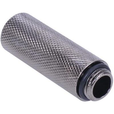 Aquatuning Rallonge G1/4 sur G1/4 50mm moletée black nickel, Raccord pour refroidissement à eau : accessoires, Noir Aquatuning Rallonge G1/4 sur G1/4 50mm moletée black nickel, Raccord pour refroidissement à eau : accessoires, Noir