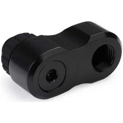 Alphacool Apex Grip offset 27mm 2x 90° OT/IT G1/4 rotatable black, Raccord, Noir Alphacool Apex Grip offset 27mm 2x 90° OT/IT G1/4 rotatable black, Raccord, Noir