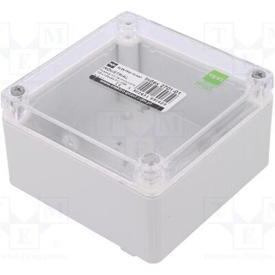 Elektro-Plast Boîtier : polyvalent X : 105 mm Y : 105 mm Z : 66 mm INDUSTRIEL (Boîtier), Accessoires électroniques + boîtier, Transparent, Gris Elektro-Plast Boîtier : polyvalent X : 105 mm Y : 105 mm Z : 66 mm INDUSTRIEL (Boîtier), Accessoires électroniques + boîtier, Transparent, Gris