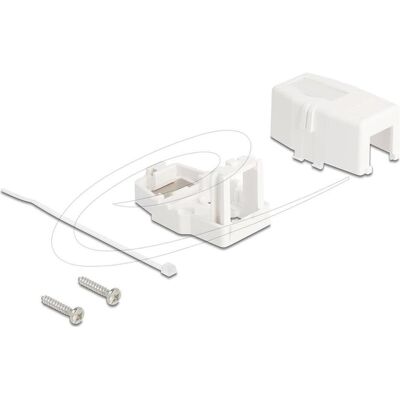 Delock 85841 - Boîtier vide Keystone 1 port avec dessous magnétique, blanc, Accessoires électroniques + boîtier, Blanc Delock 85841 - Boîtier vide Keystone 1 port avec dessous magnétique, blanc, Accessoires électroniques + boîtier, Blanc
