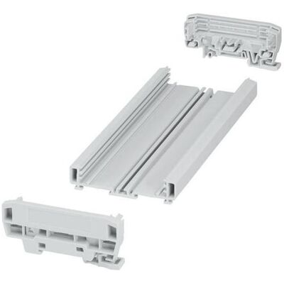 Phoenix Contact Kit de boîtiers pour rail DIN UM-BASIC, 204x40x92mm, PVC (Boîtier), Accessoires électroniques + boîtier, Gris Phoenix Contact Kit de boîtiers pour rail DIN UM-BASIC, 204x40x92mm, PVC (Boîtier), Accessoires électroniques + boîtier, Gris