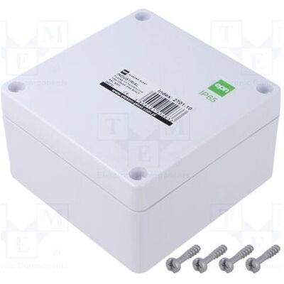 Elektro-Plast Boîtier : polyvalent X : 105 mm Y : 105 mm Z : 66 mm INDUSTRIEL (Boîtier), Accessoires électroniques + boîtier, Blanc Elektro-Plast Boîtier : polyvalent X : 105 mm Y : 105 mm Z : 66 mm INDUSTRIEL (Boîtier), Accessoires électroniques + boîtier, Blanc