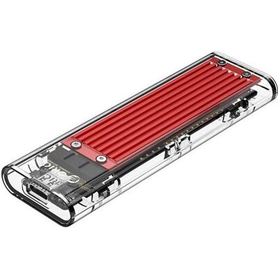 Orico Külső M.2 ház - TCM2-C3-RD/18/ (USB-C 3.1 -> M.2 NVMe, Max.: 2TB, 10 Gbps, piros) (M.2), Boîtier pour disques durs, Rouge Orico Külső M.2 ház - TCM2-C3-RD/18/ (USB-C 3.1 -> M.2 NVMe, Max.: 2TB, 10 Gbps, piros) (M.2), Boîtier pour disques durs, Rouge