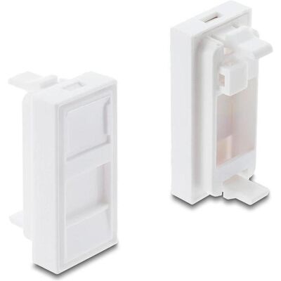 Delock Easy 45 H-Modulblende für Keystone Modul 1 Port mit Staubschutzklappe 22,5 x 45 mm weiß (Module Keystone), Réseau : accessoires Delock Easy 45 H-Modulblende für Keystone Modul 1 Port mit Staubschutzklappe 22,5 x 45 mm weiß (Module Keystone), Réseau : accessoires