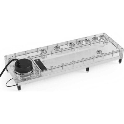 Alphacool AGB Core Distro Plate 420 Links VPP/D5 mit VPP Apex Pumpe, Refroidissement à eau : pompe Alphacool AGB Core Distro Plate 420 Links VPP/D5 mit VPP Apex Pumpe, Refroidissement à eau : pompe