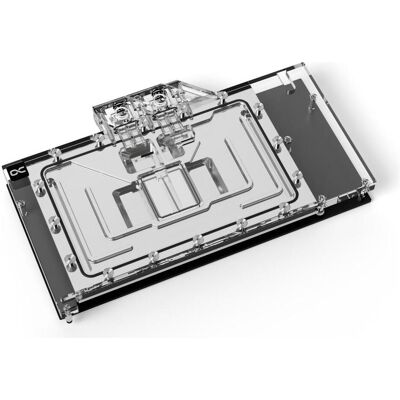 Alphacool Bloc de glace Aurora Acrylique RTX 4080 Suprim avec backplate, Refroidissement à eau pour GPU Alphacool Bloc de glace Aurora Acrylique RTX 4080 Suprim avec backplate, Refroidissement à eau pour GPU