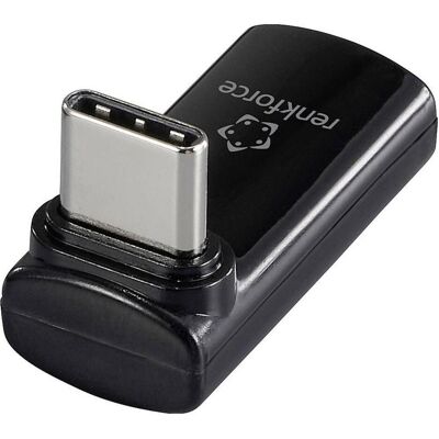 Renkforce USB-C Adapter(1x Stecker (USB-C, USB-C), Adaptateur pour appareils mobiles, Noir Renkforce USB-C Adapter(1x Stecker (USB-C, USB-C), Adaptateur pour appareils mobiles, Noir