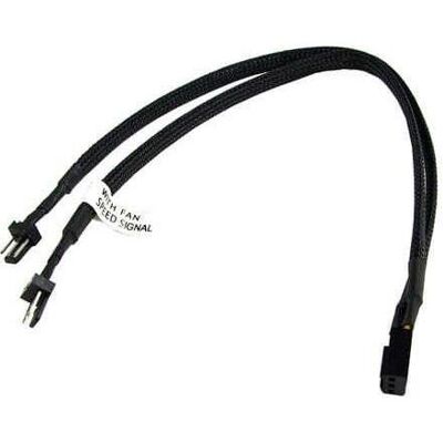 Phobya Y-cable 3pin Molex vers 2x 3Pin Molex - Noir 30cm Phobya Y-cable 3pin Molex vers 2x 3Pin Molex - Noir 30cm