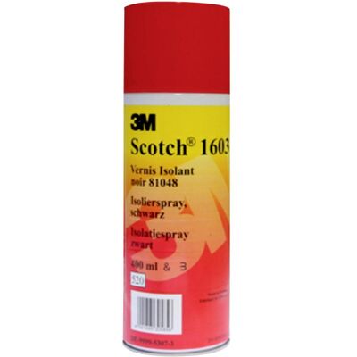 3M 1603 Spray isolant noir, Accessoires électroniques + boîtier, Noir 3M 1603 Spray isolant noir, Accessoires électroniques + boîtier, Noir