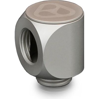 Thermal Grizzly DeltaMate Rotary - 90° Matt Nickel, Raccord, Argent Thermal Grizzly DeltaMate Rotary - 90° Matt Nickel, Raccord, Argent