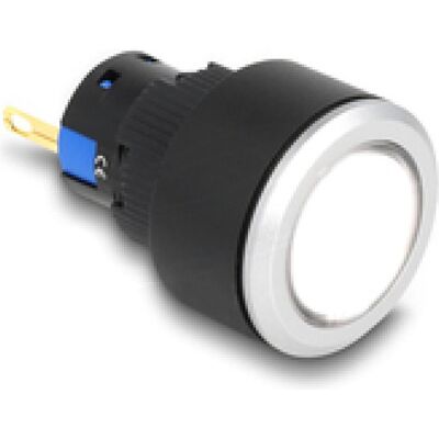 Delock 16 mm Kunststoff Signallampe weiss / Lötversion, Accessoires électroniques + boîtier, Blanc, Noir, Argent Delock 16 mm Kunststoff Signallampe weiss / Lötversion, Accessoires électroniques + boîtier, Blanc, Noir, Argent