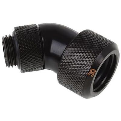Alphacool Pivot de glace 16mm pivotant à 45, Raccord, Noir Alphacool Pivot de glace 16mm pivotant à 45, Raccord, Noir