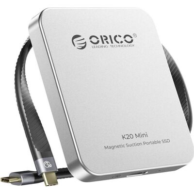 Orico K20 Mini, Boîtier pour disques durs, Argent Orico K20 Mini, Boîtier pour disques durs, Argent