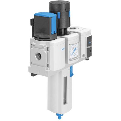 Festo G1/4" 0.5-12 bar F/R with On/Off Valve, Accessoires électroniques + boîtier Festo G1/4" 0.5-12 bar F/R with On/Off Valve, Accessoires électroniques + boîtier