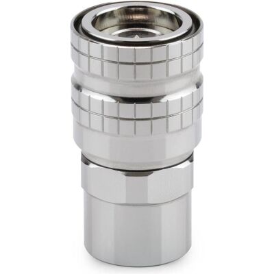 Thermal Grizzly DeltaMate Quick Disconnect Female - F Gloss Nickel, Raccord, Argent Thermal Grizzly DeltaMate Quick Disconnect Female - F Gloss Nickel, Raccord, Argent