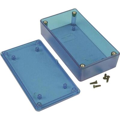 Hammond 1591XXDTBU Universal-Gehäuse ABS Blau transparent 1 St. (Boîtier), Accessoires électroniques + boîtier, Transparent, Bleu Hammond 1591XXDTBU Universal-Gehäuse ABS Blau transparent 1 St. (Boîtier), Accessoires électroniques + boîtier, Transparent, Bleu