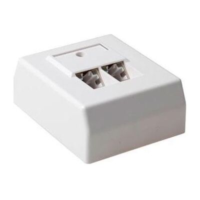 ACT Boîtier de montage en surface blindé 2 ports CAT5E de type allemand. Type : CAT5E Wall box c5e 2p, Réseau : accessoires ACT Boîtier de montage en surface blindé 2 ports CAT5E de type allemand. Type : CAT5E Wall box c5e 2p, Réseau : accessoires