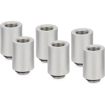 Thermal Grizzly DeltaMate Extender - MF28 Matt Nickel (6-Pack), Raccord, Argent Thermal Grizzly DeltaMate Extender - MF28 Matt Nickel (6-Pack), Raccord, Argent