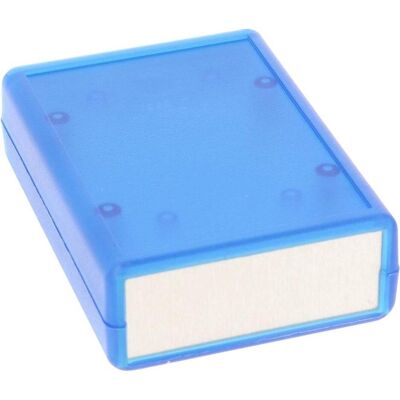 Hammond Boîtier à main, GPABS avec plaque d'extrémité en aluminium 112 x 66.5x 21, trans (Boîtier), Accessoires électroniques + boîtier, Transparent, Bleu Hammond Boîtier à main, GPABS avec plaque d'extrémité en aluminium 112 x 66.5x 21, trans (Boîtier), Accessoires électroniques + boîtier, Transparent, Bleu