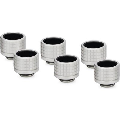 Thermal Grizzly DeltaMate Fitting - HT16 Matt Nickel (6-Pack), Raccord, Argent Thermal Grizzly DeltaMate Fitting - HT16 Matt Nickel (6-Pack), Raccord, Argent