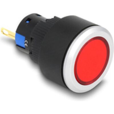 Delock 16 mm Kunststoff Signallampe rot / Lötversion (Boîtier), Accessoires électroniques + boîtier, Rouge, Noir, Argent Delock 16 mm Kunststoff Signallampe rot / Lötversion (Boîtier), Accessoires électroniques + boîtier, Rouge, Noir, Argent