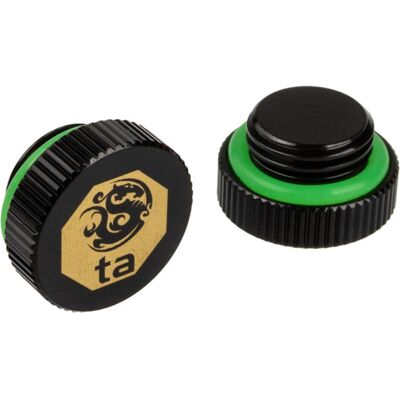 Bitspower Touchaqua Bouchon de fermeture G1/4 pouce mâle - pack de 2, noir, Raccord pour refroidissement à eau : accessoires, Noir Bitspower Touchaqua Bouchon de fermeture G1/4 pouce mâle - pack de 2, noir, Raccord pour refroidissement à eau : accessoires, Noir