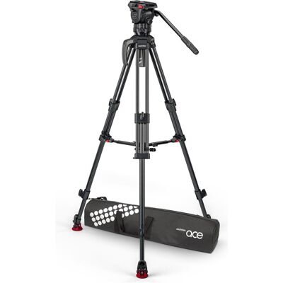 Sachtler Trépied System Ace XL CF MS Mk II (Carbone), Trépied, Noir Sachtler Trépied System Ace XL CF MS Mk II (Carbone), Trépied, Noir