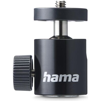 Hama Tête sphérique pr trépieds, 50 mm hteur, pr filetage 1/4", Ø 30 mm, nr (Tête sphérique), Tête de trépied, Noir Hama Tête sphérique pr trépieds, 50 mm hteur, pr filetage 1/4", Ø 30 mm, nr (Tête sphérique), Tête de trépied, Noir