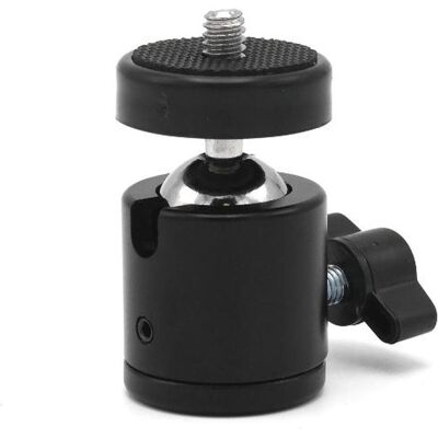 Caruba Mini Balhoofd (1/4 "F 1/4 "M) (Tête sphérique), Tête de trépied, Noir Caruba Mini Balhoofd (1/4 "F 1/4 "M) (Tête sphérique), Tête de trépied, Noir