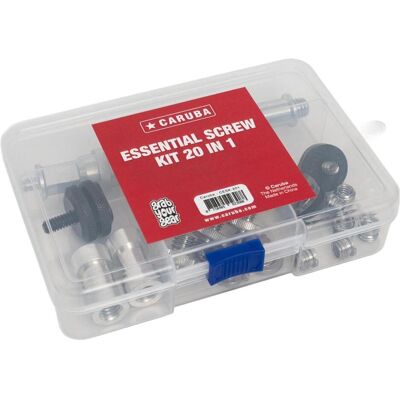 Caruba Essential Screw Kit 20 in 1, Trépied : accessoires, Multicolore Caruba Essential Screw Kit 20 in 1, Trépied : accessoires, Multicolore
