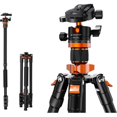K&F Concept K254A3+BH-28L Trépied en alliage d'aluminium et de magnésium (Métal), Trépied, Multicolore K&F Concept K254A3+BH-28L Trépied en alliage d'aluminium et de magnésium (Métal), Trépied, Multicolore