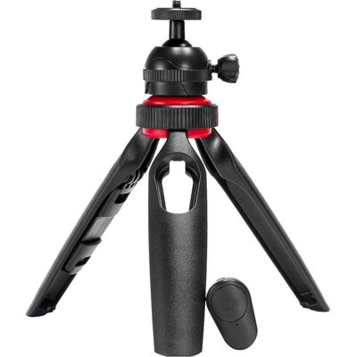 Caruba Orbit20 Ministatief incl. Bluetooth Remote Control en Phoneholder & GoPro holder (Métal), Trépied, Gris Caruba Orbit20 Ministatief incl. Bluetooth Remote Control en Phoneholder & GoPro holder (Métal), Trépied, Gris