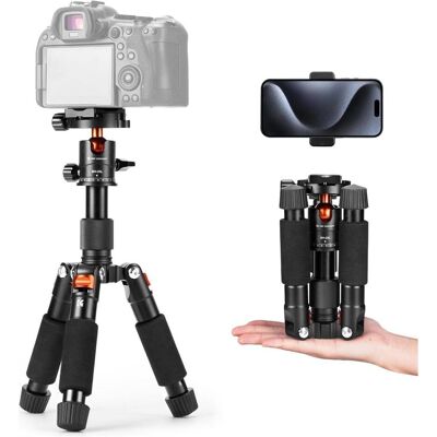 K&F Concept S225A0+BH-25L Desktop Mini Tripod for Camera (Métal), Trépied, Noir K&F Concept S225A0+BH-25L Desktop Mini Tripod for Camera (Métal), Trépied, Noir