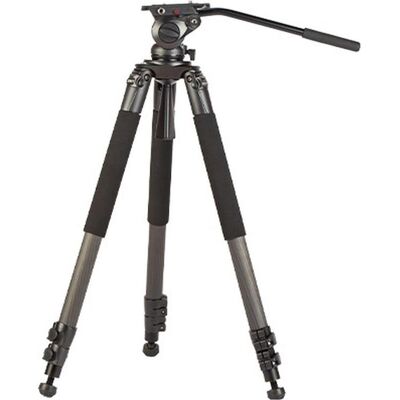 Swit MUF100C KIT de trépied pour caméra en fibre de carbone, avec tête vidéo fluide TH100, charge (Carbone), Trépied, Noir Swit MUF100C KIT de trépied pour caméra en fibre de carbone, avec tête vidéo fluide TH100, charge (Carbone), Trépied, Noir