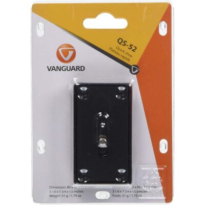 Vanguard QS-52 (Plateau à dégagement rapide), Trépied : accessoires, Noir Vanguard QS-52 (Plateau à dégagement rapide), Trépied : accessoires, Noir