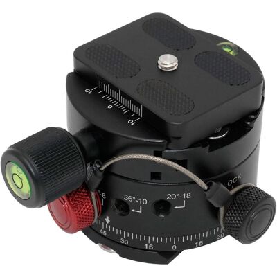 Caruba Panoramakop Kliksysteem Dubbele Quick Release (DH 60) (Tête panoramique), Tête de trépied, Noir Caruba Panoramakop Kliksysteem Dubbele Quick Release (DH 60) (Tête panoramique), Tête de trépied, Noir