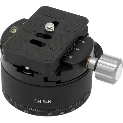 Caruba Panoramakop Kliksysteem Quick Release Bovenzijde (DH 64N) (Tête panoramique), Tête de trépied, Noir Caruba Panoramakop Kliksysteem Quick Release Bovenzijde (DH 64N) (Tête panoramique), Tête de trépied, Noir
