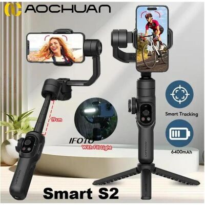 NoName AOCHUAN S2 Gimbal (Schwarz) (Smartphone), Gimbal, Noir NoName AOCHUAN S2 Gimbal (Schwarz) (Smartphone), Gimbal, Noir