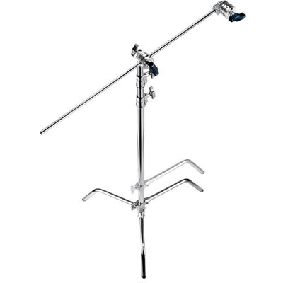 Manfrotto C-Stand Kit 33 (328 cm, 10 kg), Trépied d'éclairage, Argent Manfrotto C-Stand Kit 33 (328 cm, 10 kg), Trépied d'éclairage, Argent
