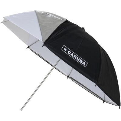 Caruba Flash Umbrella 81cm / 32" (Blanc + housse noire/argentée) (Parapluie, 81 cm), Boîte à lumière + réflecteur Caruba Flash Umbrella 81cm / 32" (Blanc + housse noire/argentée) (Parapluie, 81 cm), Boîte à lumière + réflecteur