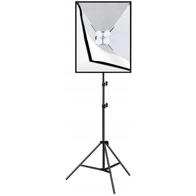 Puluz Studio softbox 50x70cm, tripode, ampoule LED 4 pcs PU5071EU (Boîte à lumière), Boîte à lumière + réflecteur Puluz Studio softbox 50x70cm, tripode, ampoule LED 4 pcs PU5071EU (Boîte à lumière), Boîte à lumière + réflecteur