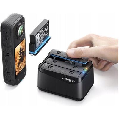 Puluz Ładowarka Usb Na 3x Akumulator Bateria Do Insta360 X5 / Insta 360 X 5 / Amagisn / Tbd06060566 / Pf12, Caméra d'action : accessoires, Noir Puluz Ładowarka Usb Na 3x Akumulator Bateria Do Insta360 X5 / Insta 360 X 5 / Amagisn / Tbd06060566 / Pf12, Caméra d'action : accessoires, Noir